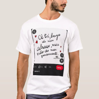 T-shirt Camiseta Masculino gola canoa simples 