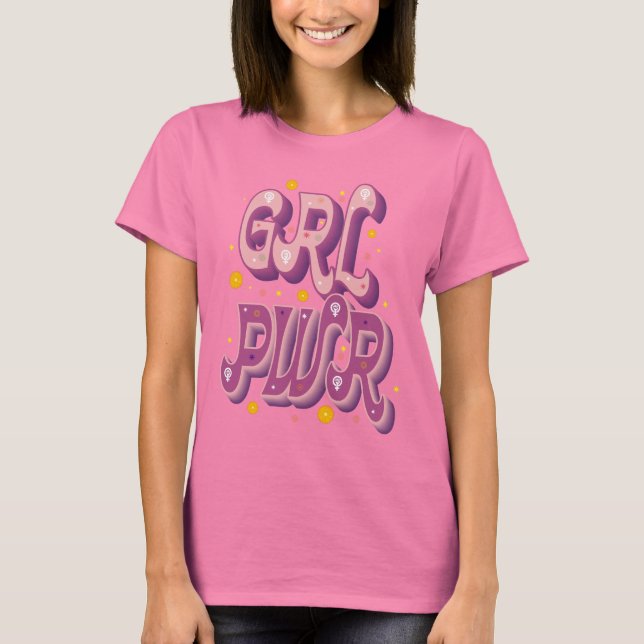 T-shirt Camiseta Mujer GRL PWR (Devant)