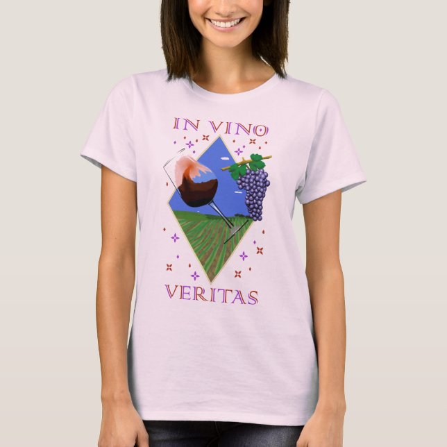 T-shirt Camiseta mujer In vino veritas (Devant)