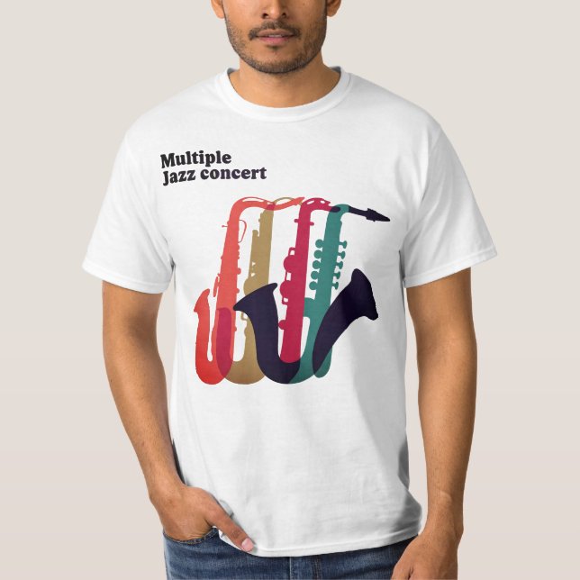 T-shirt Camiseta Multiple Jazz Concert (Devant)