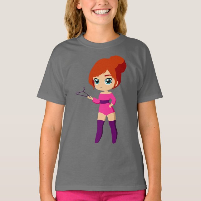 T-shirt Camiseta Muñeca con Percha para Colgar su Ropa (Devant)