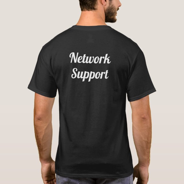 T-shirt Camiseta network support (Dos)