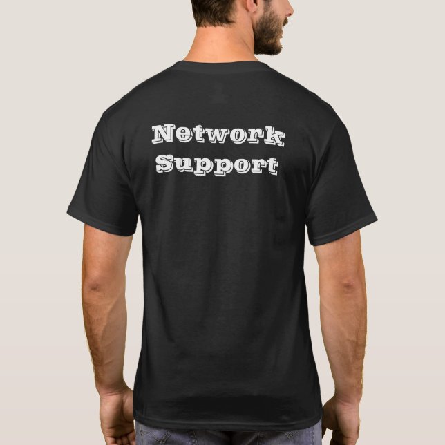 T-shirt Camiseta network support (Dos)