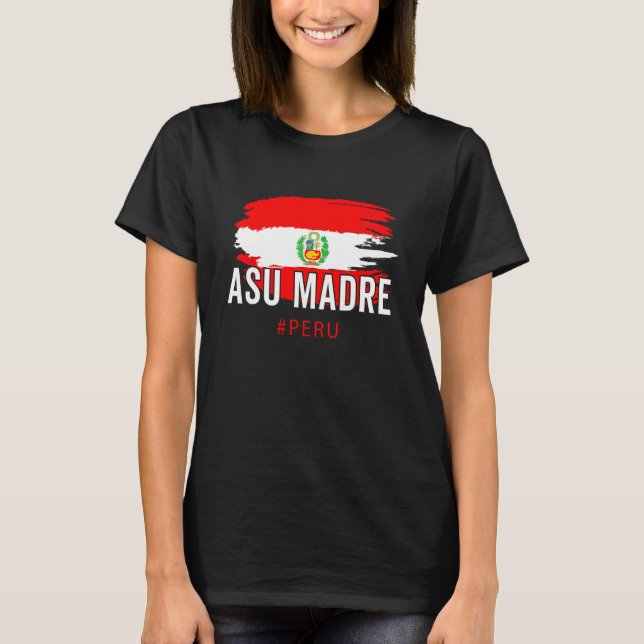 T-shirt Camiseta Peruana Fierté Drapeau Péruvienne Pérou S (Devant)