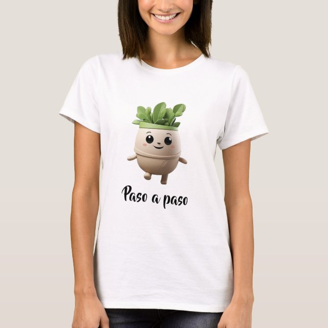 T-shirt Camiseta Pipo Paso a Paso – Ilustración Emocional (Devant)