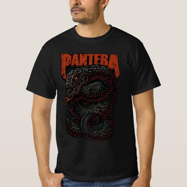 T-shirt Camiseta preta banda Pantera (Devant)