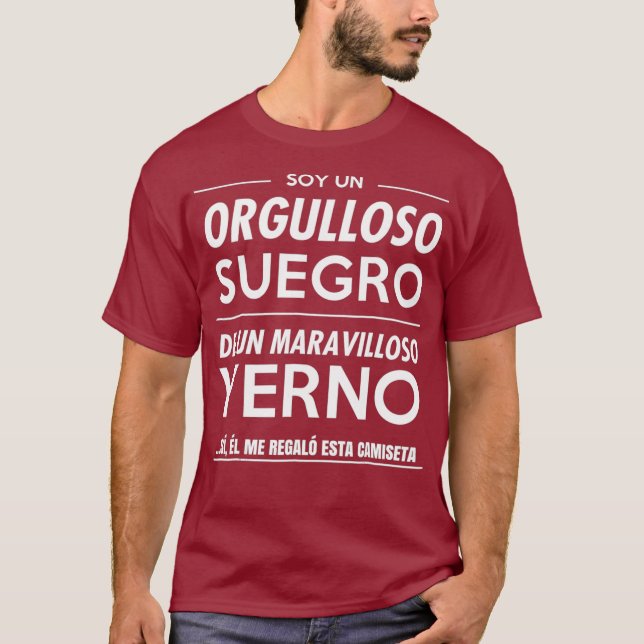 T-shirt Camiseta Regalo para Suegro Père en droit de (Devant)
