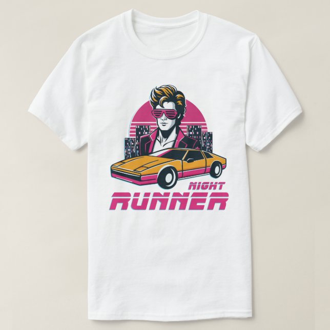 T-shirt camiseta retro unisex blanca (Design devant)