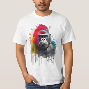 T-shirt Camiseta Rey de la Selva: Majestuoso Gorila Espald
