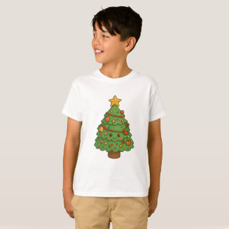 T-shirt Camiseta(T-shirt)Infantil Árvore De Natal Verdinha