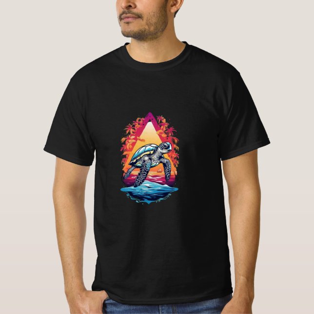 T-shirt camiseta tartaruga marinha  (Devant)