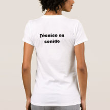 Camiseta técnico en sonido