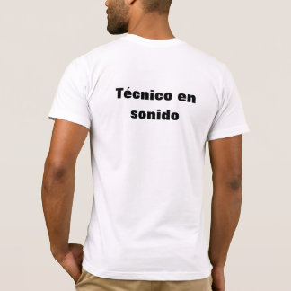 T-shirt Camiseta técnico en sonido