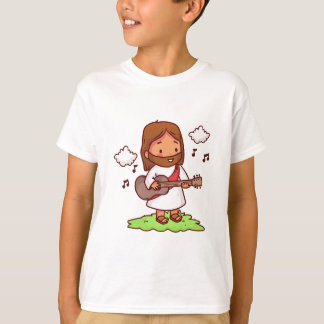 T-shirt Camiseta violão Ele vive por nós