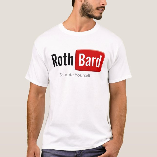 T-shirt Camiseta Youtube Rothbard (Devant)