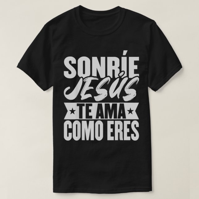 T-shirt Camisetas Cristianas En Espanol Frases Biblia Jess (Design devant)