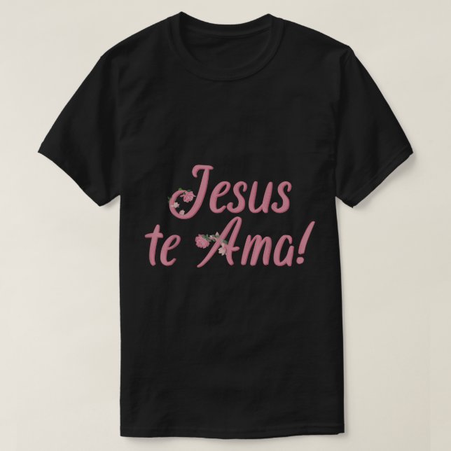 T-shirt Camisetas Cristianas en espanol Frases Biblia Jesu (Design devant)