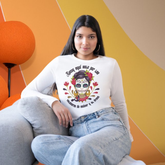 T-shirt Camisetas de Catrina para Halloween (Créateur téléchargé)