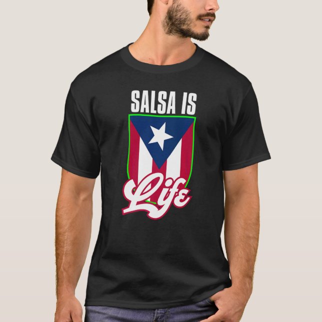 T-shirt Camisetas De Salsa Mujer Salsa De Porto Rico Bori (Devant)