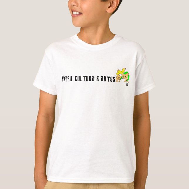 T-shirt Camisetas para crianças com desenhos de capoeira (Devant)