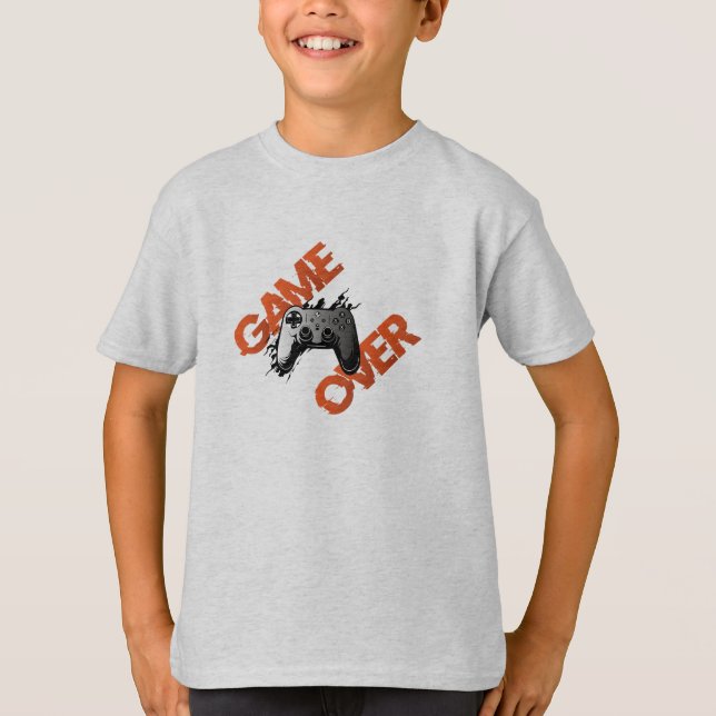 T-shirt Camisetas para niños - Game Over (Devant)