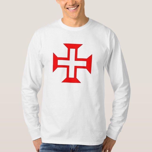 T-shirt Camisia alba Crucis Ordinis Christi (Devant)