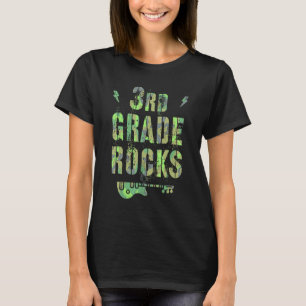 T-shirt Camo 3e grade Rocks Camp Teacher Squad Troisième g
