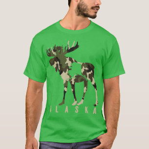 T-shirt Camo Alaska Chasse à l'orignal Alaska Chasse à l'o