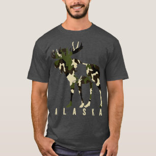 T-shirt Camo Alaska Chasse à l'orignal Alaska Chasse à l'o