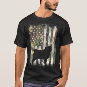 T-shirt Camo American Flag Carlin Vintage animal animal an