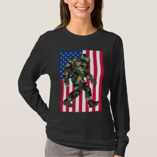 T-shirt Camo Bigfoot Sasquatch