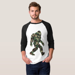 T-shirt Camo Bigfoot Sasquatch