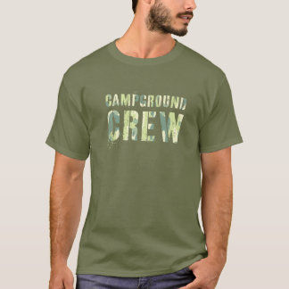 T-shirt Camo CAMPGROUND CREW Hôte Conseiller d'été Enseign