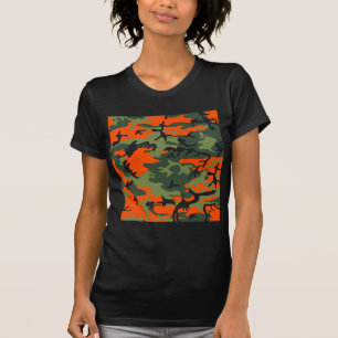 T-shirt Camo Chasseur orange