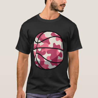T-shirt Camo de basket-ball rose - Basket-ball en camoufla