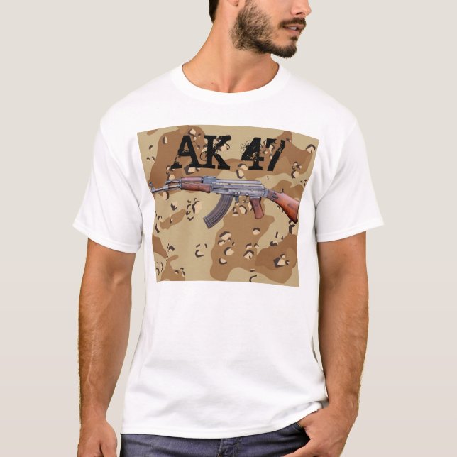 T-shirt Camo du désert AK-47 (Devant)