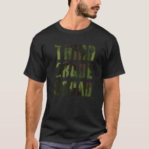 T-shirt Camo Enseignant d'équipe de troisième année Bonjou