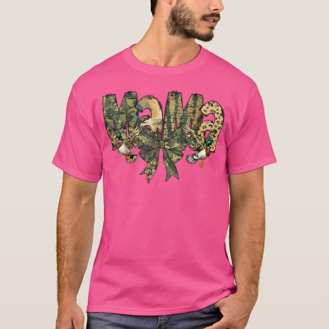 T-shirt Camo Mama Camouflage de Chasse (Devant)