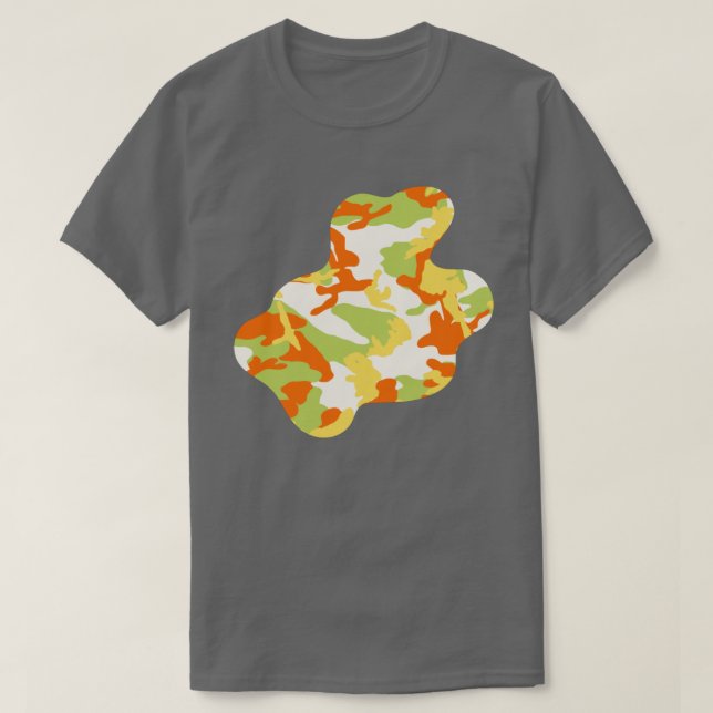 T-shirt Camo Motif Paint Splat v3 (Design devant)