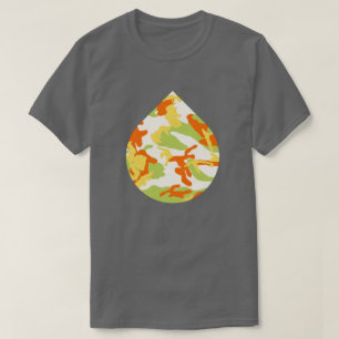 T-shirt Camo Motif Teardrop