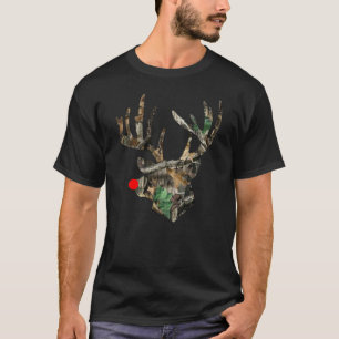 T-shirt Camo Noël Chasse aux cerfs Camouflage Noël