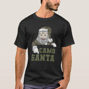 T-shirt Camo Noël Chasse Père Noël Camo Militaire Homme