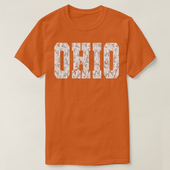 T-shirt Camo Ohio en détresse (Design devant)