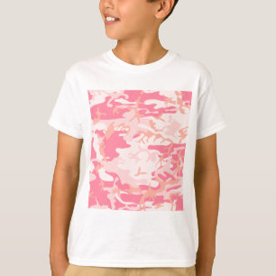 T-shirt Camo rose - Camo fille