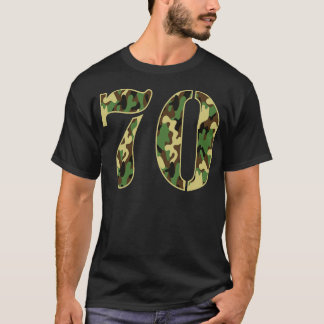 T-shirt Camo Soldat Militaire Numéro 70 Jersey