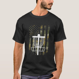 T-shirt Camo USA Drapeau Golf Disque Golf Golf