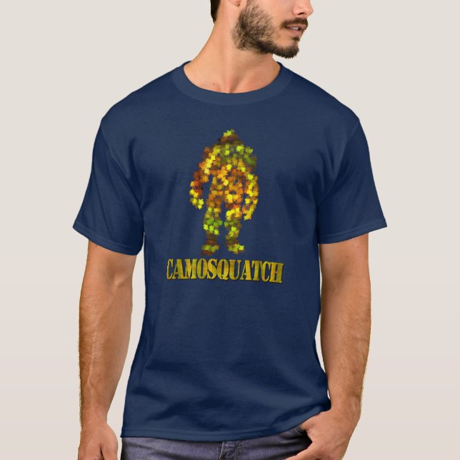 T-shirt CamoSquatch : Bobo ne trouvera jamais Bigfoot (Devant)