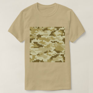 T-shirt Camouflage 8 bits pour désert numérique / Camo