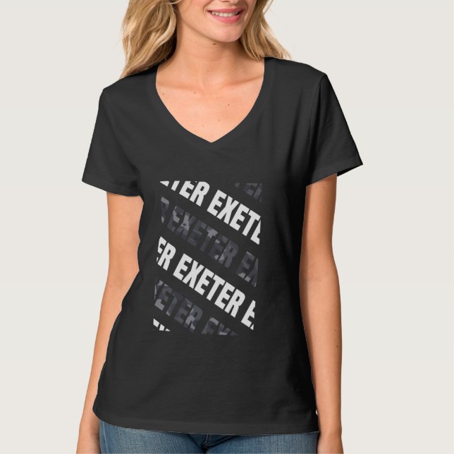T-shirt Camouflage gris Motif Exeter Camo (Devant)