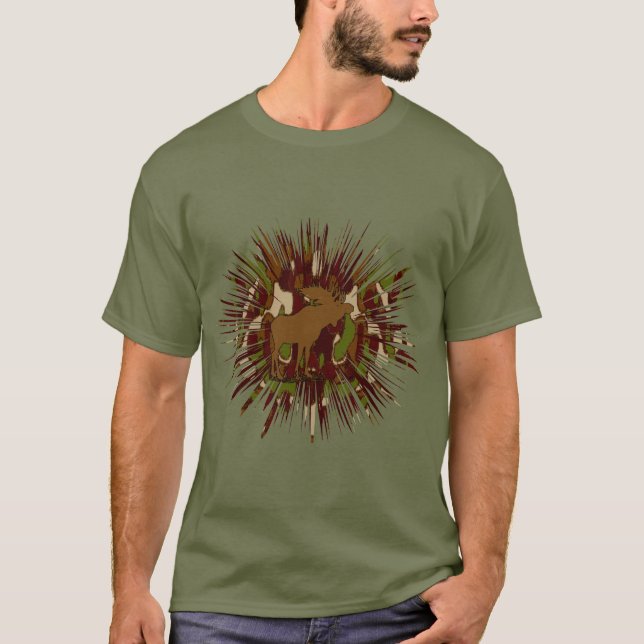 T-shirt Camouflage Moose Break-out Camo (Devant)